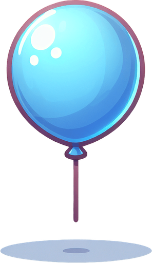 tekli balon resmi.
Single Game Texture. In-Game asset. 2d. Blank background. High contrast. No shadows.