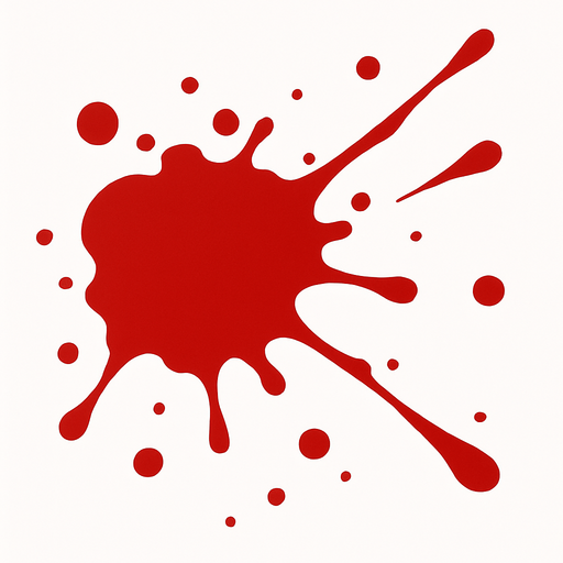 blood.
In-Game asset.  2d.  High contrast.  No shadows