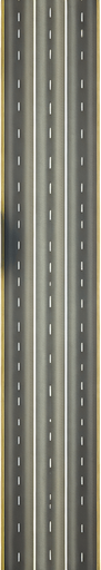 Top down road.
Single Game Texture.  In-Game asset.  High contrast.  No shadows