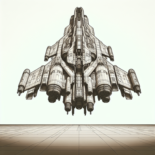 space ship facing upwards
Single Game Texture. In-Game asset. 2d. Blank background. High contrast. No shadows.