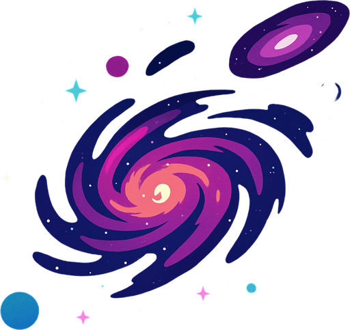 galaxy theme background.
In-Game asset.  2d.  High contrast.  No shadows