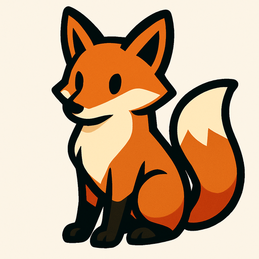 Fox.
In-Game asset.  2d.  High contrast.  No shadows