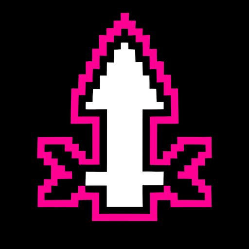 Make me a Bullet for Deltarune game.
In-Game asset.  2d.  High contrast.  No shadows