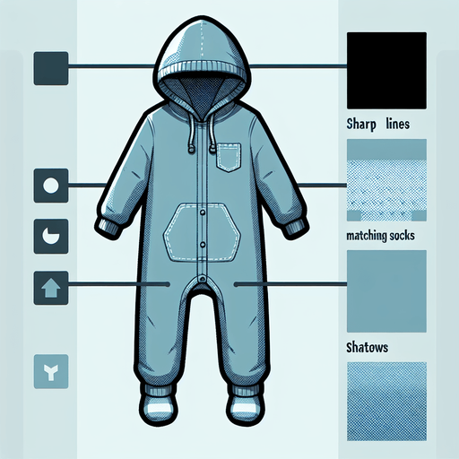 onesie with socks.
Single Game Texture.  In-Game asset.  2d.  Blank background.  High contrast.  No shadows