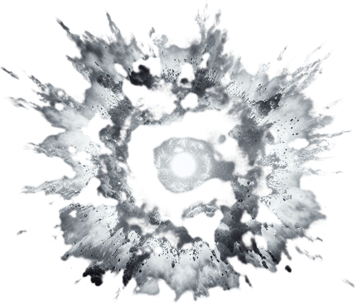 fire explosion on space.
Single Game Texture.  In-Game asset.  2d.  Blank background.  High contrast.  No shadows