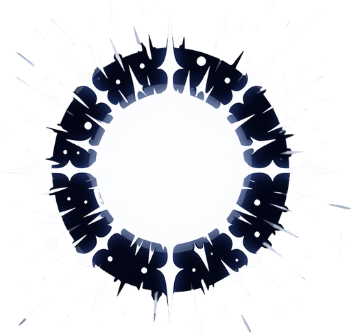 Glowing white dot with spike sprite sheet.
Single Game Texture. In-Game asset. 2d. Blank background. High contrast. No shadows.