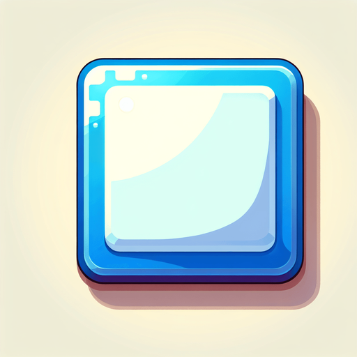 plain square, simple. clipart. 2d. Game asset. Blank background. High contrast. No shadows..