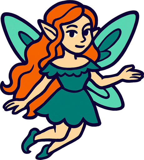 Fée margot.
In-Game asset.  2d.  High contrast.  No shadows