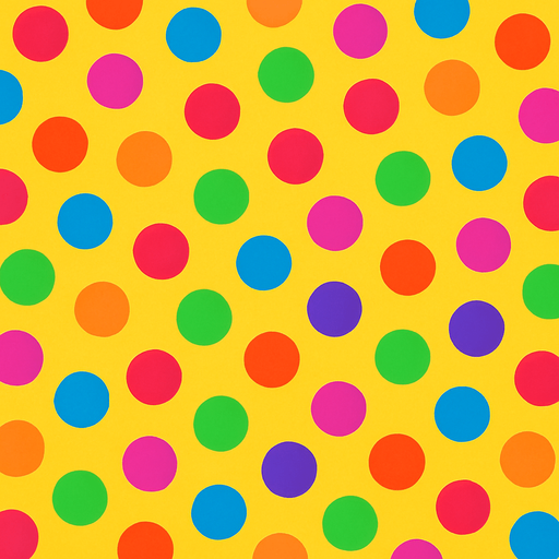 crea un fondo bonito que tenga pelotitas de colores.
In-Game asset.  2d.  High contrast.  No shadows