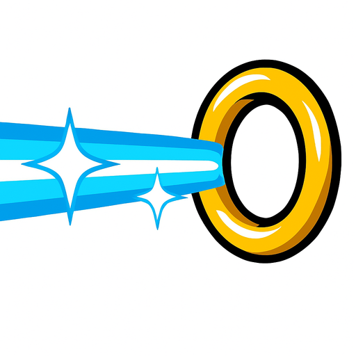 beam to sonic's ring.
In-Game asset.  High contrast.  No shadows