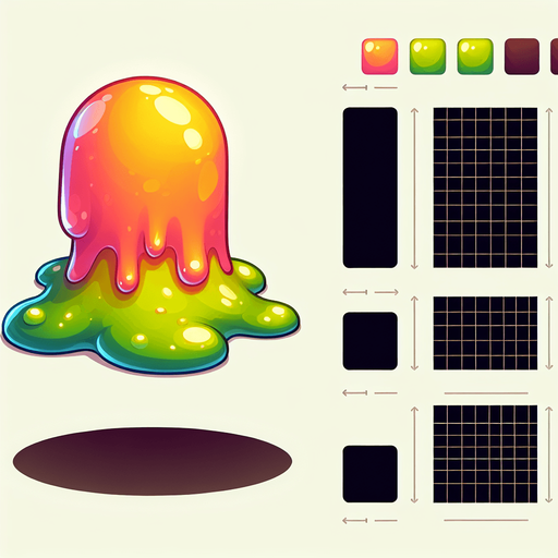 alive 
slime.
Single Game Texture.  In-Game asset.  2d.  Blank background.  High contrast.  No shadows