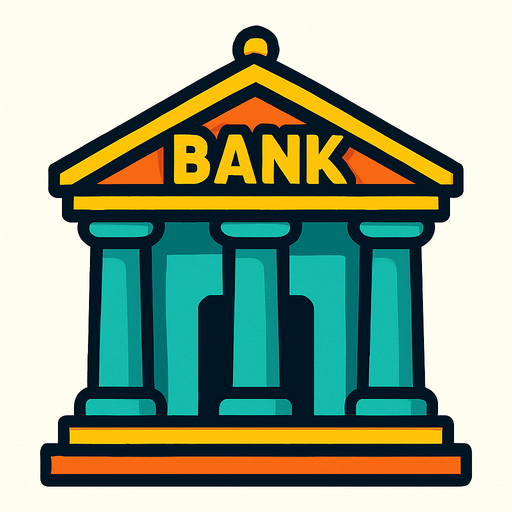 2d banka.
In-Game asset.  2d.  High contrast.  No shadows