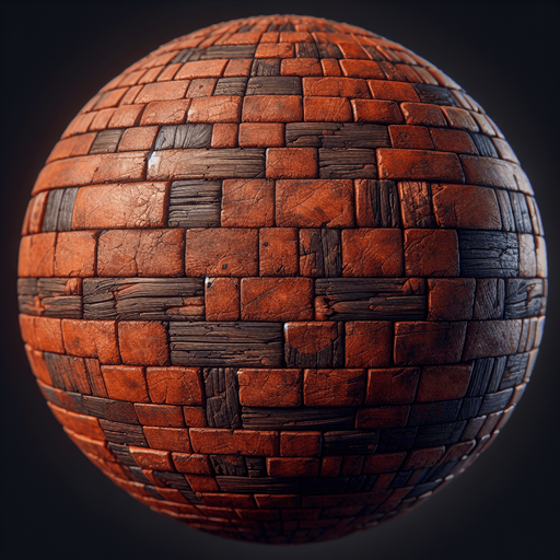 Looks like a brick or wood with shadowing..
Single Game Texture.  In-Game asset.  2d.  Blank background.  High contrast.  No shadows