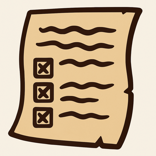 Paper.
In-Game asset.  2d.  High contrast.  No shadows