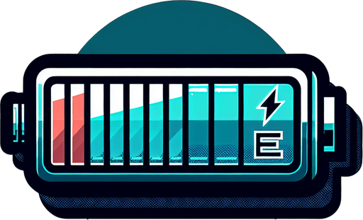 EnergyBar.
Single Game Texture.  In-Game asset.  2d.  Blank background.  High contrast.  No shadows