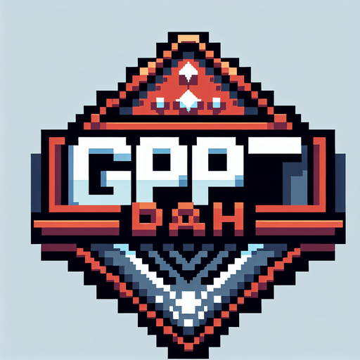 pixel art of a title screen logo with "GPT DASH" written on it, no shadows.
Single Game Texture. In-Game asset. 2d. Blank background. High contrast. No shadows.
