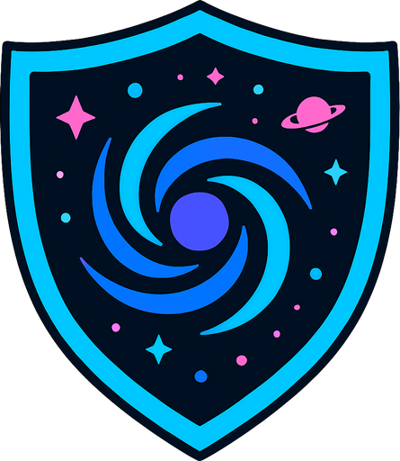 galaktic shield 2d.
In-Game asset.  2d.  High contrast.  No shadows