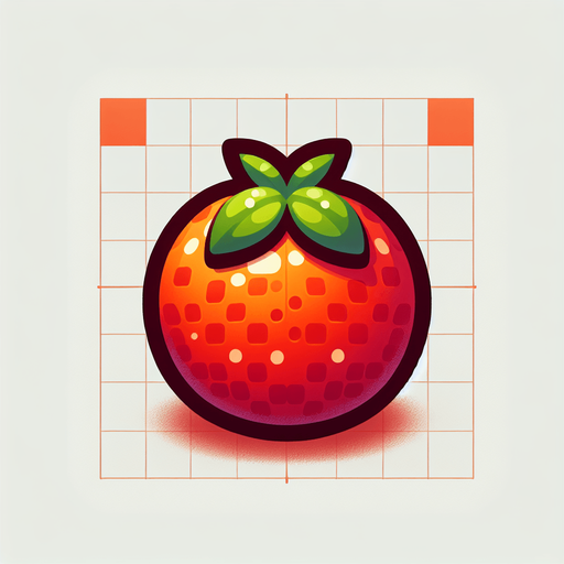 Fruit.
Single Game Texture.  In-Game asset.  2d.  Blank background.  High contrast.  No shadows