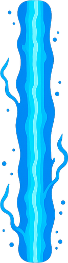 a blue plasma laser. No background. Transparent background. Blank background. No shadows. 2d. In-Game asset. flat