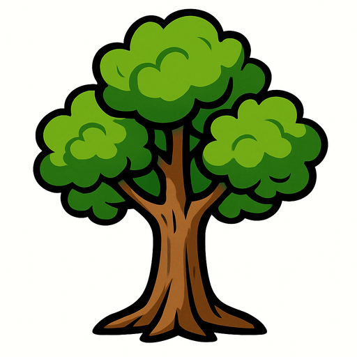 Ağac.
In-Game asset.  2d.  High contrast.  No shadows