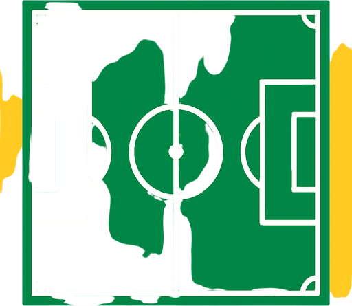 football field.
In-Game asset.  2d.  High contrast.  No shadows