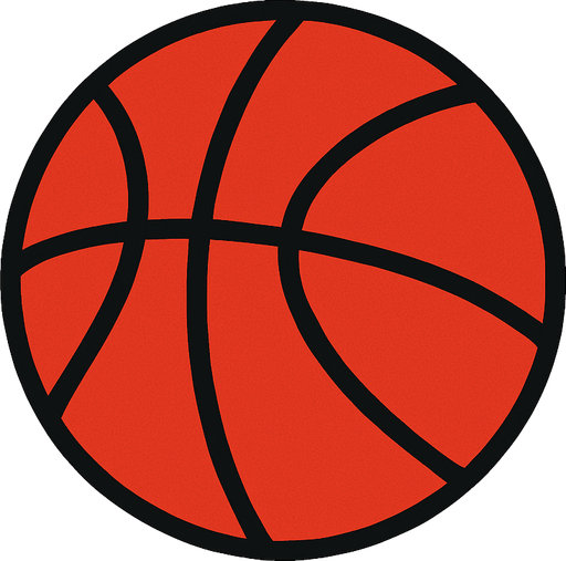 Bana 2d basketbol topu yap kırmızı renk olsun.
In-Game asset.  2d.  High contrast.  No shadows