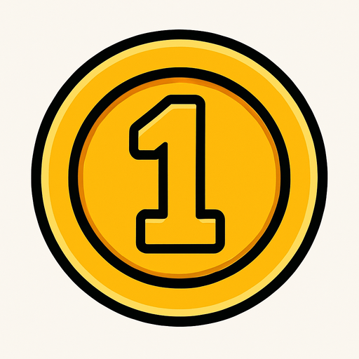 coin.
In-Game asset.  2d.  High contrast.  No shadows