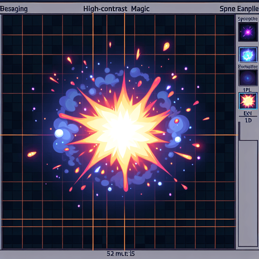 magic projectile impact effect.
Single Game Texture.  In-Game asset.  2d.  Blank background.  High contrast.  No shadows