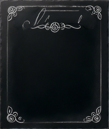 "NOVICE BLEND" handwritten in chalk