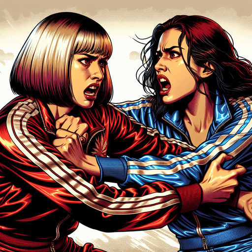 Душат друг друга за шею. Beautiful angry girls female lady. Ужас и боль. Спортивные кофты с контрастными вставками. Захват за шею . Две девушки брюнетка против блондинки. Одетые в блестящие сатиновые спортивные костюмы красный против голубого. Боль страх отчаяние в глазах. Дерутся кулаками и ногами, Cartoon oldschool comics. Grabs Collarfight collarshake collargrappled in tracksuit satin track jacket. Girls blonde vs brunette. Cartoon comics oldshcool retro. Red satin tracksuit adidas track jacket asian brunette young women. Blue satin tracksuit kappa track jacket blone scandinavian young women beauty. Grabs collar each other. Beautiful girls. Fight kick hit strike to head. Хитпоинты урон. Наносят удары урон, драка. Душат друг друга за шею. Beautiful angry girls female lady.    . Cartoon oldschool comics. Grabs Collarfight collarshake collargrappled in tracksuit satin track jacket. Girls blonde vs brunette. Cartoon comics oldshcool retro. Red satin tracksuit adidas track jacket asian brunette young women. Blue satin tracksuit kappa track jacket blone scandinavian young women beauty. Grabs collar each other. Beautiful girls. Beautiful girls female lady. Cartoon oldschool comics. Grabs Collarfight collarshake collargrappled in tracksuit satin track jacket. Girls blonde vs brunette. Cartoon comics oldshcool retro. Red satin tracksuit adidas track jacket asian brunette young women. Cartoon comics oldshcool retro. Red satin tracksuit adidas track jacket asian brunette young women. Blue satin tracksuit kappa track jacket blone scandinavian young women beauty. Grabs collar each other. Beautiful girls. Beautiful girls female lady. Захват за шею . Cartoon oldschool comics. Grabs Collarfight collarshake collargrappled in tracksuit satin track jacket. Girls blonde vs brunette. Cartoon comics oldshcool retro. Red satin tracksuit adidas track jacket asian brunette young women. Blue satin tracksuit kappa track jacket blone scandinavian young women beauty. Grabs collar each other.
Single Game Texture. In-Game asset. 2d. Blank background. High contrast. No shadows.