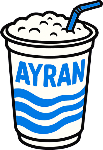 ayran.
2d.  High contrast.  No shadows