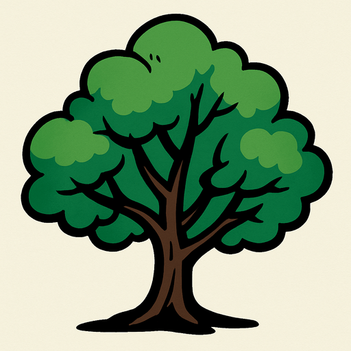 Just a tree.
In-Game asset.  2d.  High contrast.  No shadows