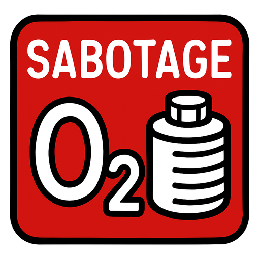 among us sabotageOxygenButton.
In-Game asset.  2d.  High contrast.  No shadows