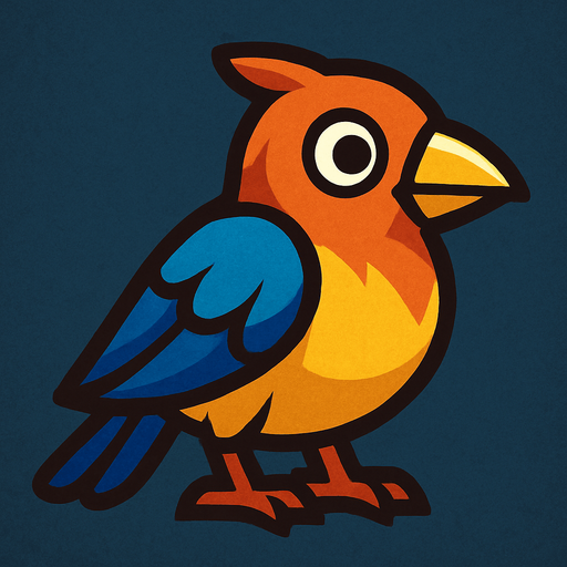 make a bird.
In-Game asset.  High contrast.  No shadows