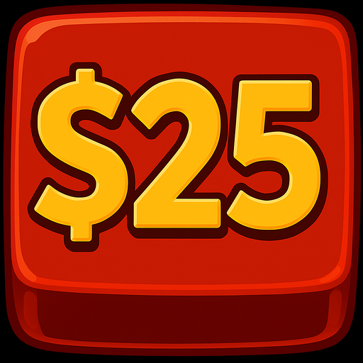 Change the button to say $25