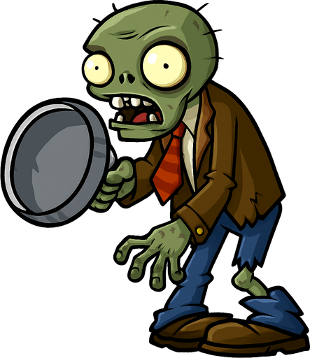 kankanlı zombi plants vs zombies.
In-Game asset.  2d.  High contrast.  No shadows