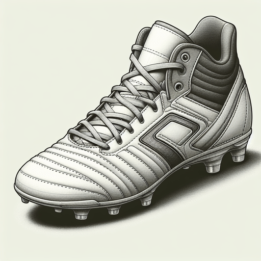 A foot ball boot.
Single Game Texture. In-Game asset. 2d. Blank background. High contrast. No shadows.
