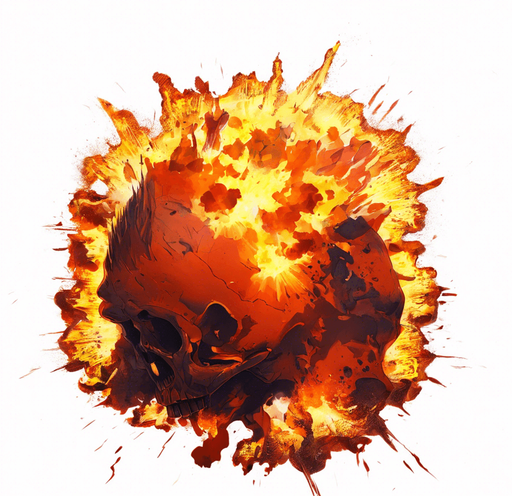 Skull explosion