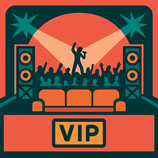Vip box de una Sala de Conciertos Viviente.
In-Game asset.  2d.  High contrast.  No shadows