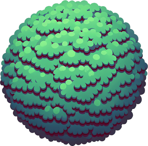 bush.
Single Game Texture. In-Game asset. 2d. Blank background. High contrast. No shadows.