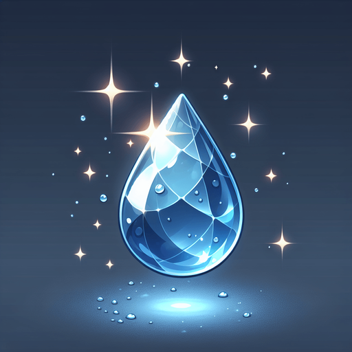 water drop
Single Game Texture.  In-Game asset.  2d.  Blank background. No shadows