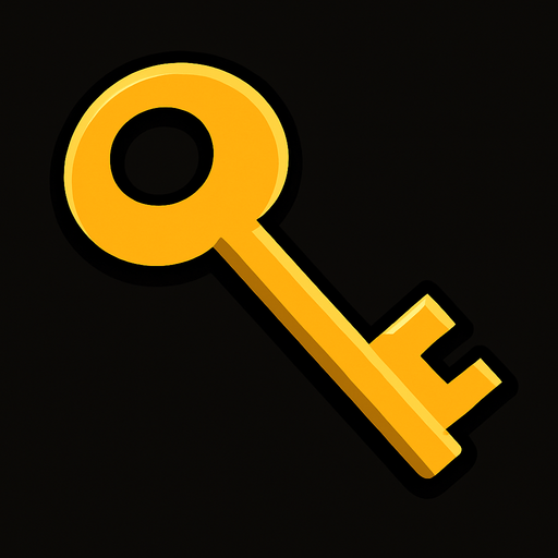key.
In-Game asset.  2d.  High contrast.  No shadows