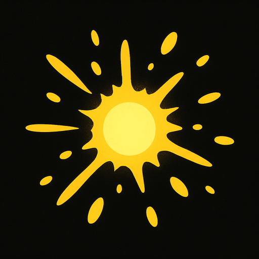 scatter light.
In-Game asset.  2d.  High contrast.  No shadows