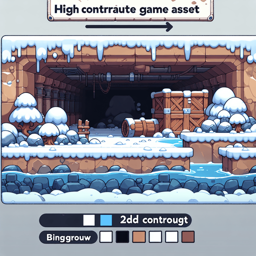 Задний фон из снега. Мультяшный.
Под землей.

Single Game Texture.  In-Game asset.  2d.  Blank background.  High contrast.  No shadows