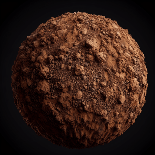 Dirt Texture.
Single Game Texture.  In-Game asset.  2d.  Blank background.  High contrast.  No shadows