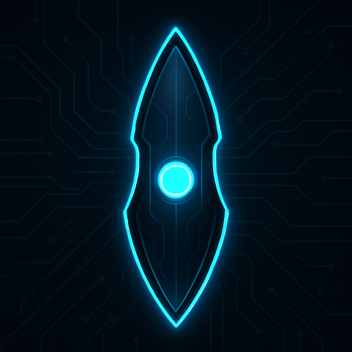 topdown view, sleek digital projectile, bright neon core, streamlined shape, subtle circuit-like lines, glowing edge, minimal futuristic design, fits motherboard environment.
In-Game asset.  2d.  High contrast.  No shadows