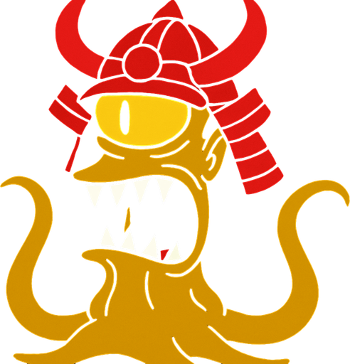 Make my character dark yellow and have a red samurai helmet