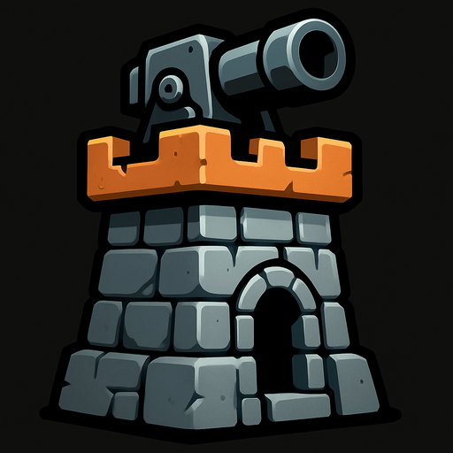 heavyTowerAsset.
In-Game asset.  2d.  High contrast.  No shadows