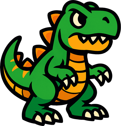 dinazor.
In-Game asset.  2d.  High contrast.  No shadows