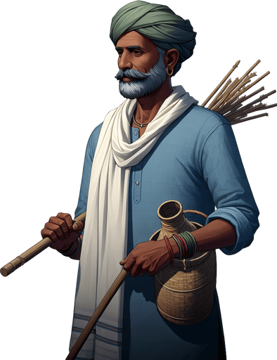 МУЖЧИНА ФЕРМЕР.
Single Game Texture. In-Game asset. 2d. Blank background. High contrast. No shadows.